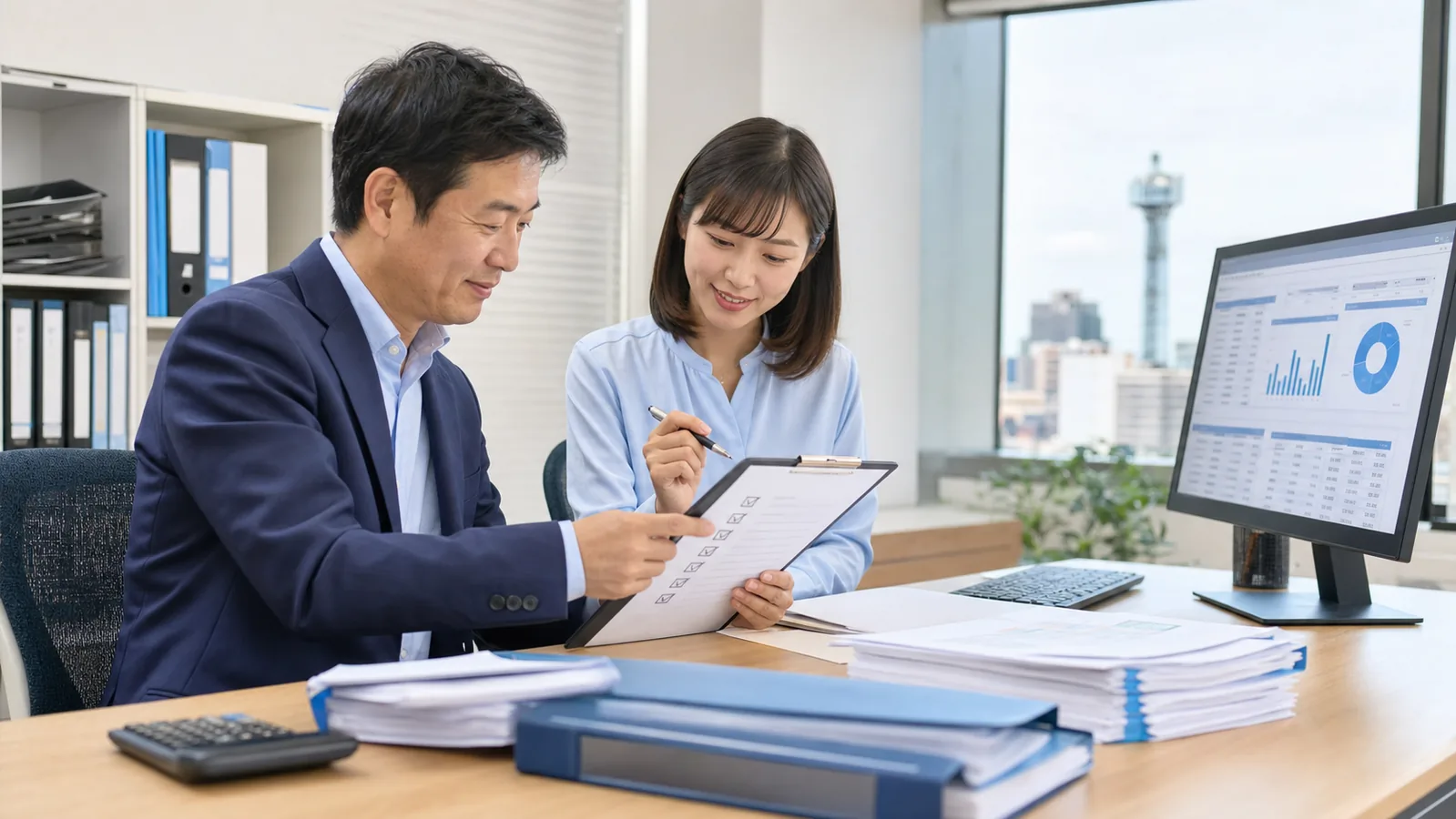 月次決算チェックリストの根拠資料・確認項目・未処理を照合する担当者