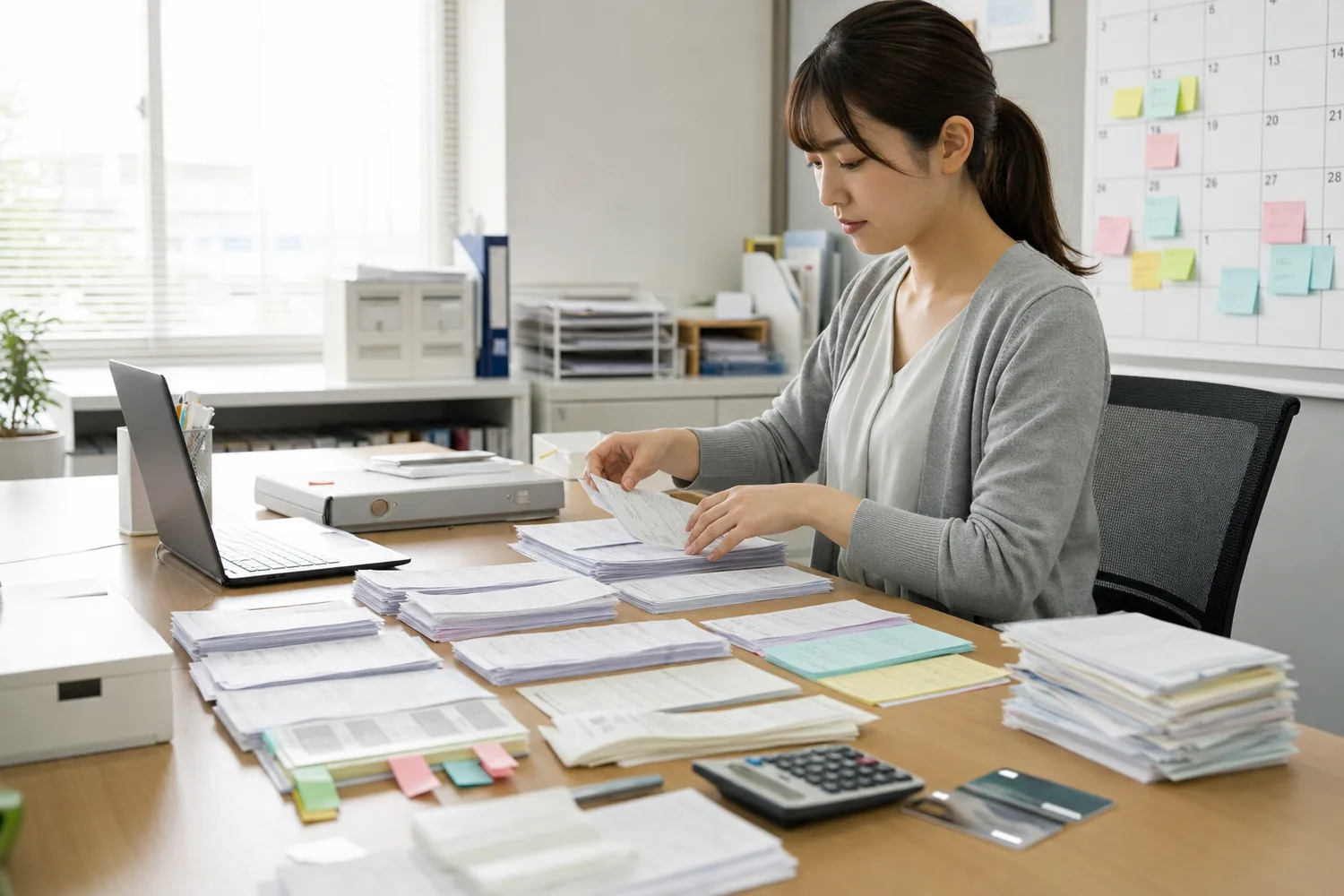経理代行の月次締めの対象、期限、担当、会社承認、完了証拠を一つの台帳で管理する図