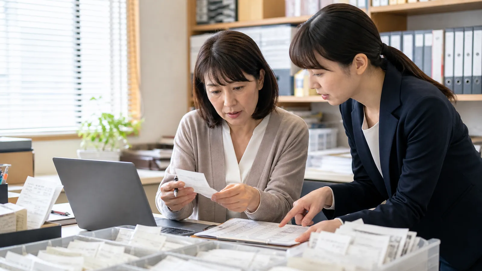 証憑回収の対象、期限、担当、会社承認、完了証拠を一つの台帳で管理する図
