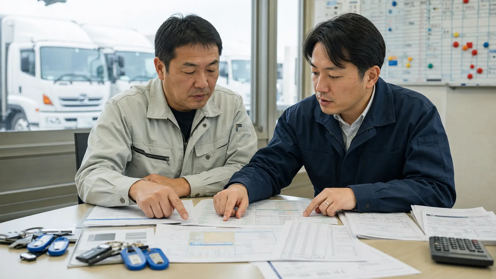運送業の月次経理の対象、期限、担当、会社承認、完了証拠を一つの台帳で管理する図