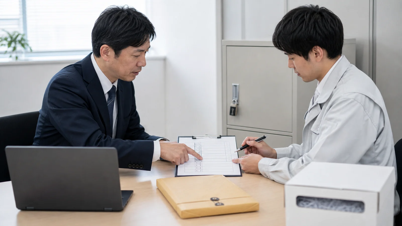 経理代行へのマイナンバー委託の対象、期限、担当、会社承認、完了証拠を一つの台帳で管理する図