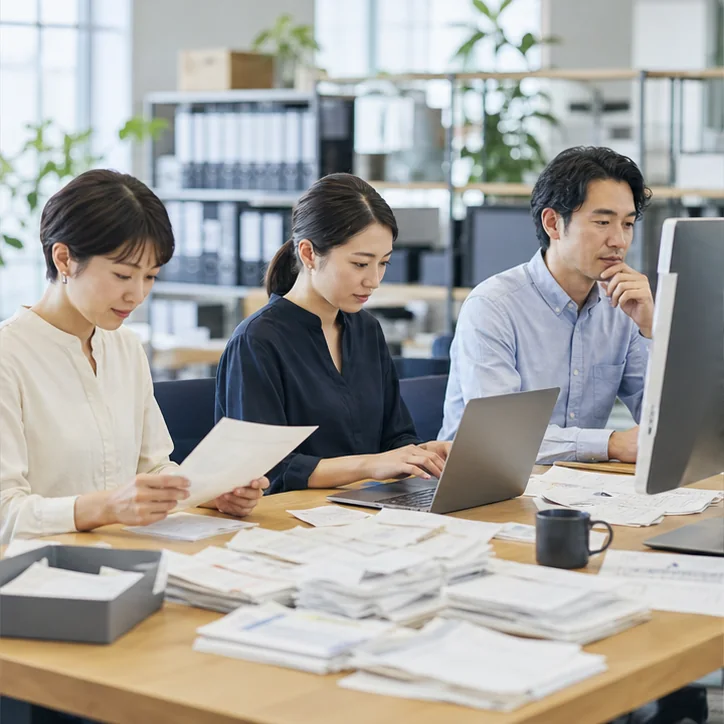 経理業務改善の進め方。現状把握から月次管理までの5ステップに関する課題を確認する事業者