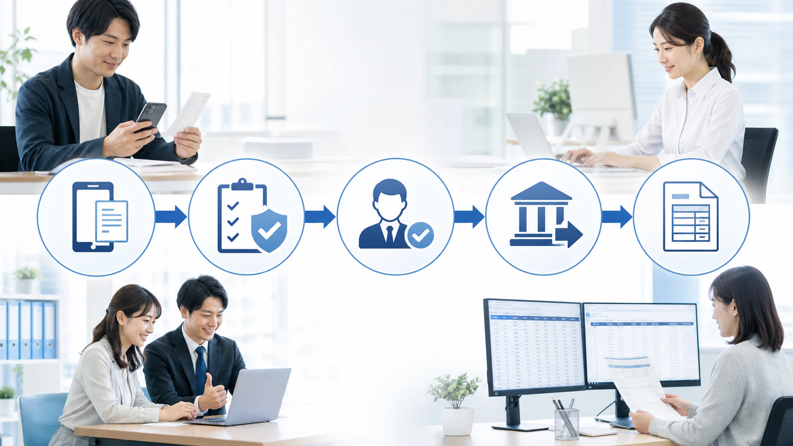 経理後任の採用計画と短期の経理代行計画を同じ表で確認する経営者