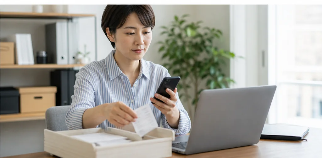 電子帳簿保存法対応のクラウド会計を選ぶ基準の改善手順を話し合う事業者と専門スタッフ