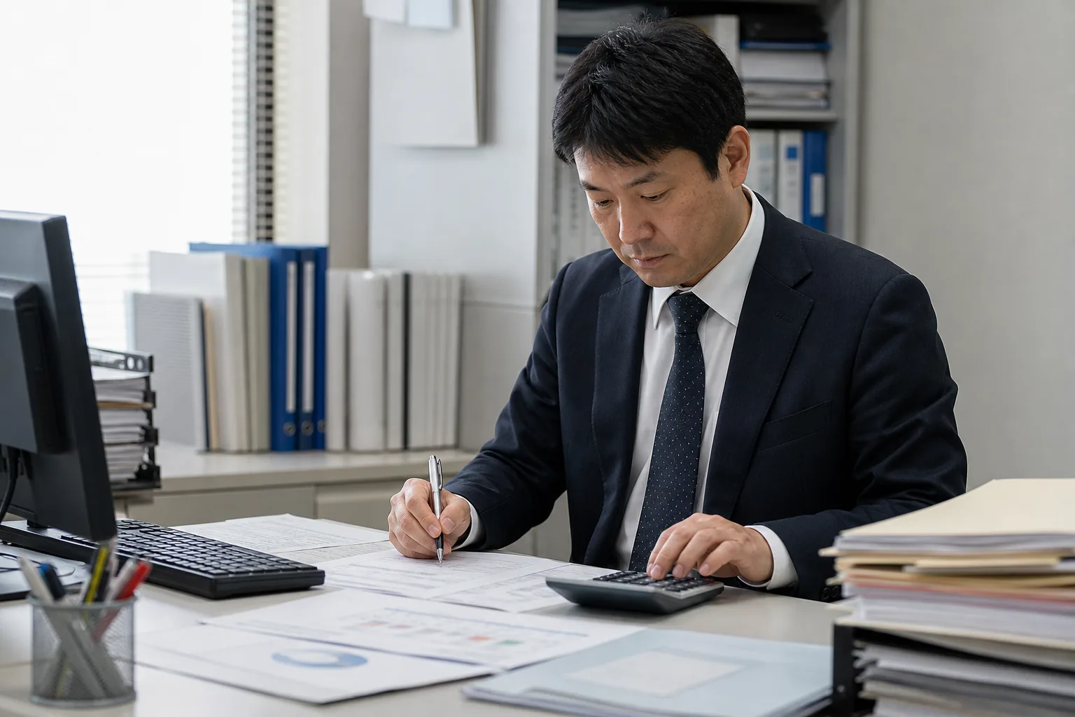 経理後任の採用計画と短期の経理代行計画を同じ表で確認する経営者