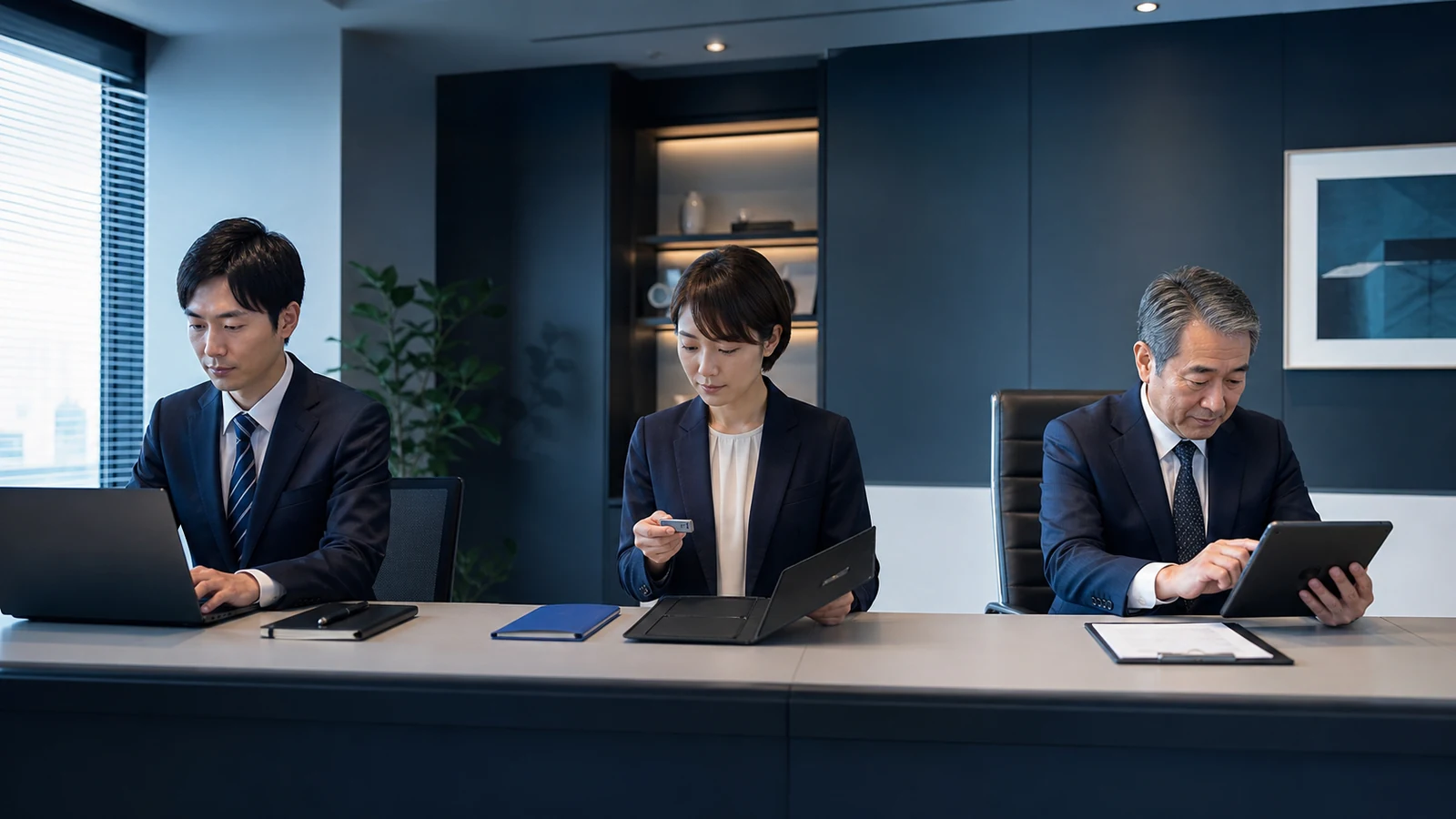 退職後の法人ネットバンキング復旧の対象、期限、担当、会社承認、完了証拠を一つの台帳で管理する図