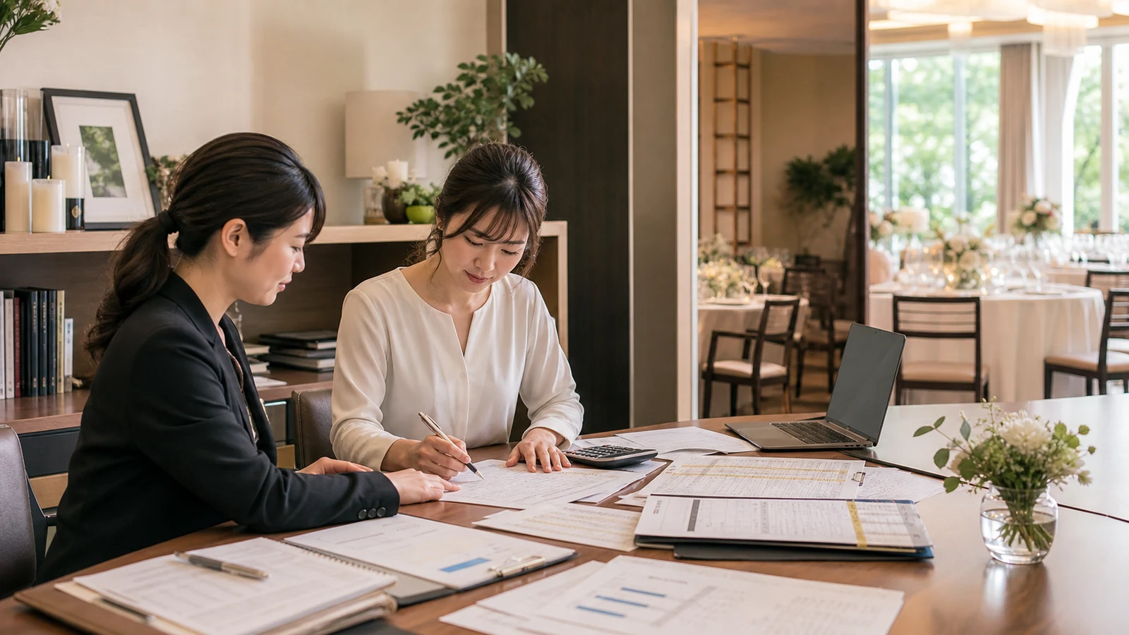 結婚式場・ブライダル会社の経理代行｜前受金・外注・取消・挙式別粗利を管理