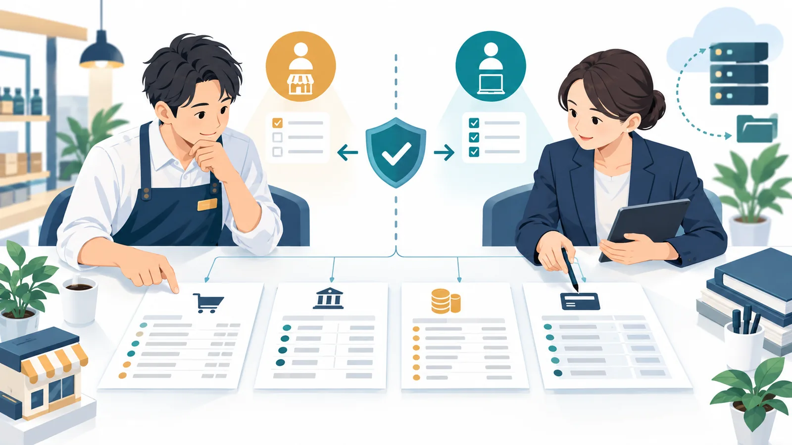 PayPay for Businessの店舗取引、手数料、入金詳細、銀行着金、会計残高を照合する工程