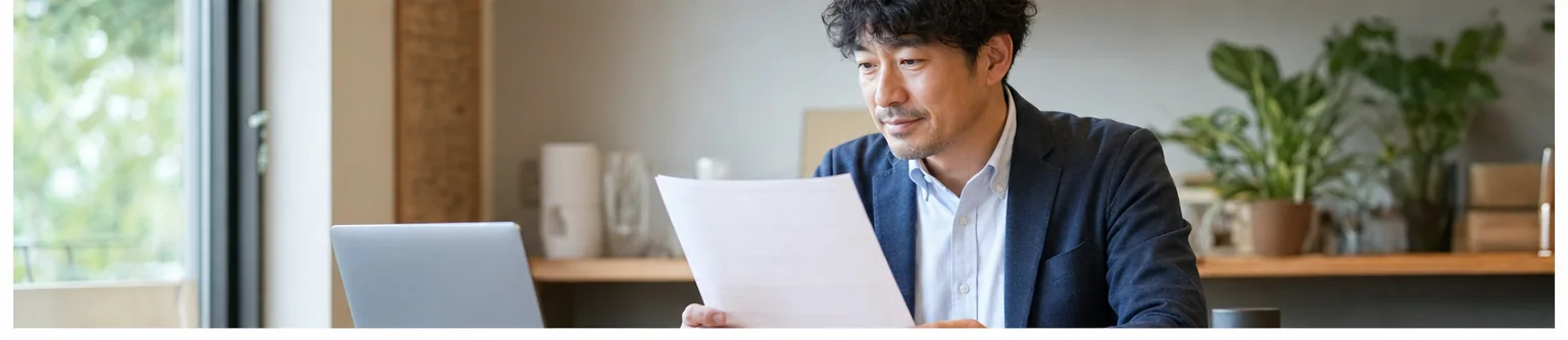 経理改善の進め方を話し合う事業者と専門スタッフ