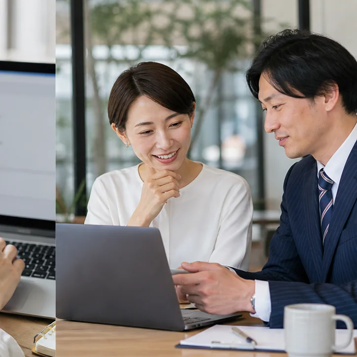 クラウド会計の運用を見直す様子